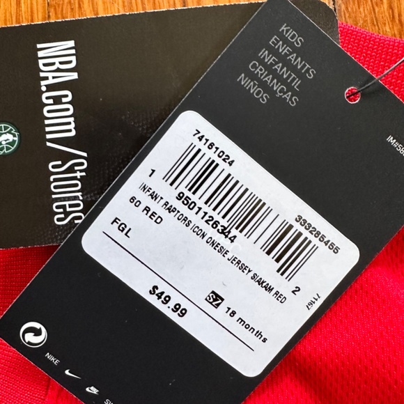 NBA raptors Siakam jersey onesie - Picture 3 of 3